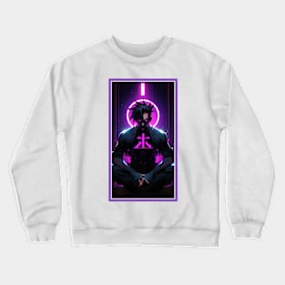 Anime Hero Power Meditation | Quality Anime Artwork | Anime Power Energy Meditation |  Manga Anime Art Crewneck Sweatshirt